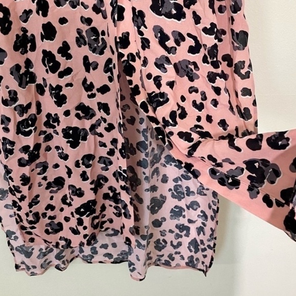 Anthropologie Maeve Pink Animal Print Maxi Top Blouse Combo SIZE SMALL - Picture 5 of 8